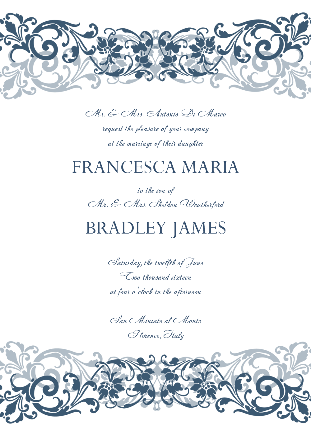 Free Printable Wedding Reception Invitation Templates