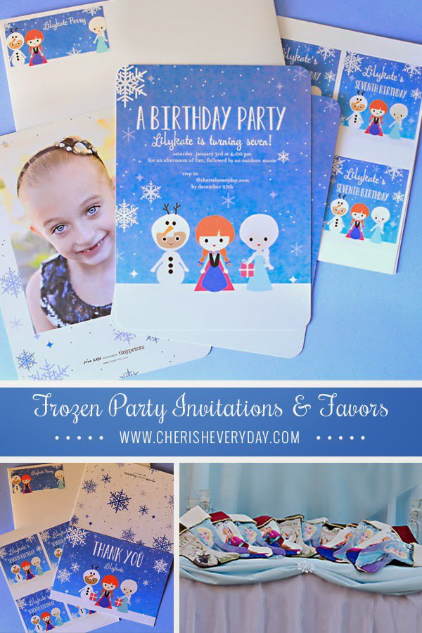 Frozen Birthday Party Invitation For A 4 Year Old