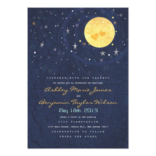 Full Moon Wedding Invitations
