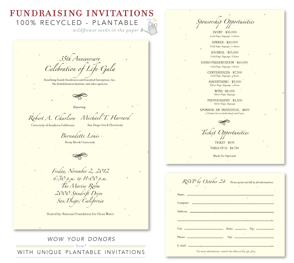 Fundraising Gala Invitation