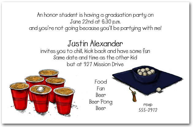 Funny Graduation Invitation Templates