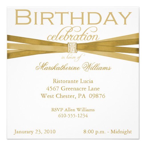 Generic Birthday Invitations