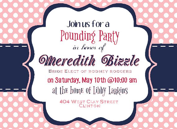 Gift Card Party Invitation Wording