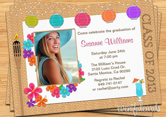Graduation Party Invitations To Print At Home