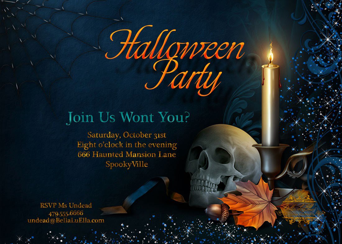 Halloween Party Invitations Etsy