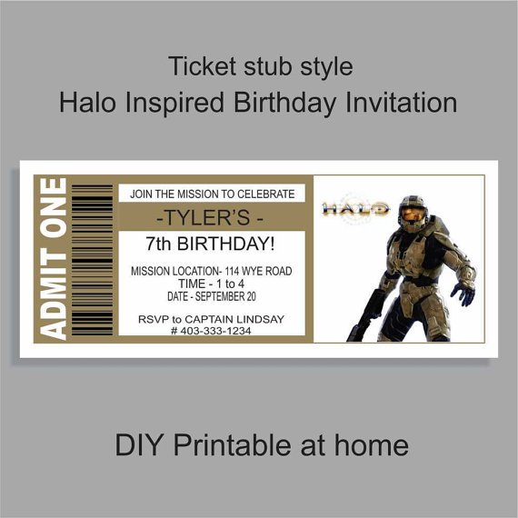 Halo Reach Invitations