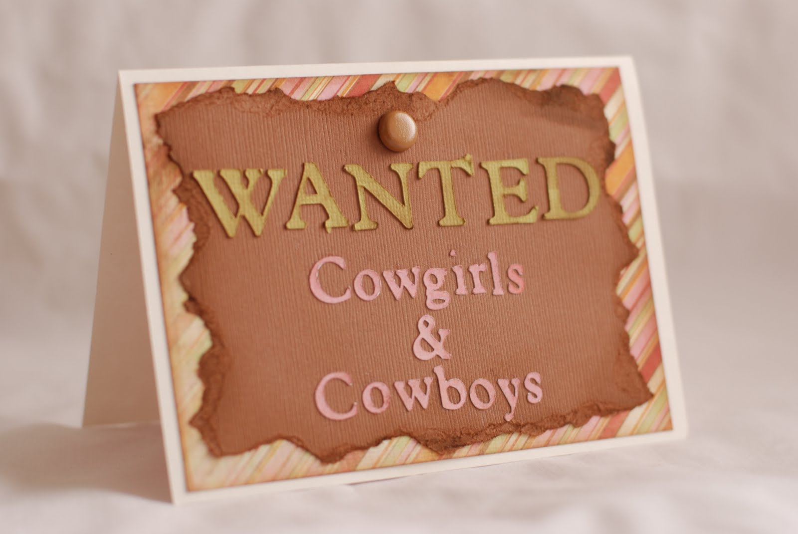 Homemade Cowgirl Invitations