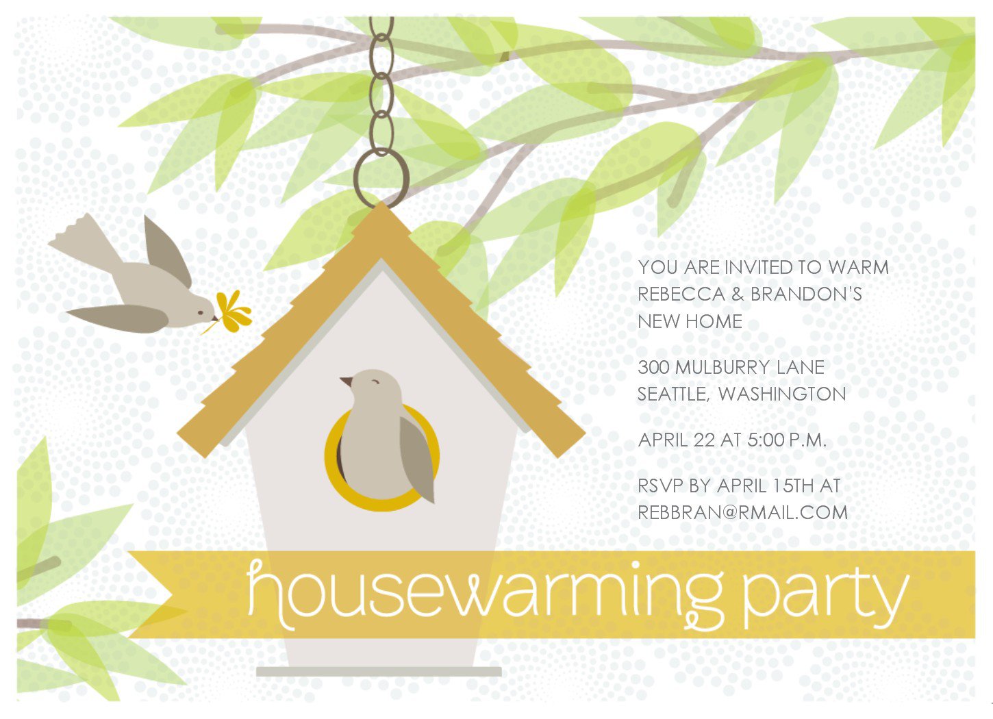House Blessing Invitation Templates