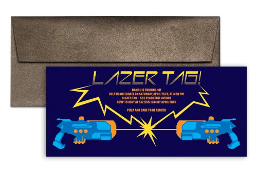 Laser Tag Birthday Invitation Wording