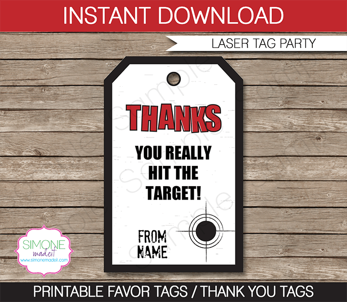 Laser Tag Party Invitation Templates