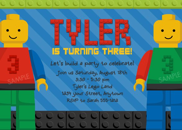 Lego Party Invitations Free Download