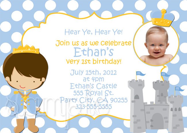 Little Prince Birthday Invitations