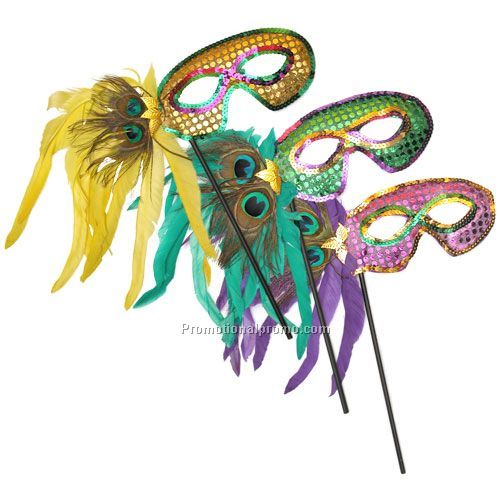 Mardi Gras Feather Masks Wholesale