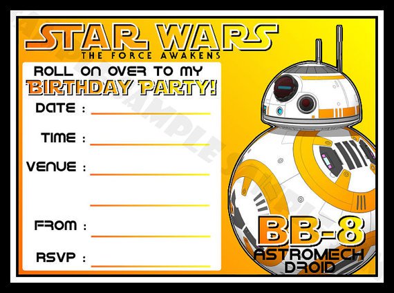 May The Force Awakens The Force Be With You Star Wars Invitations