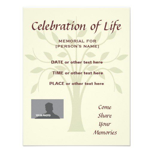 Memorial Celebration Invitations
