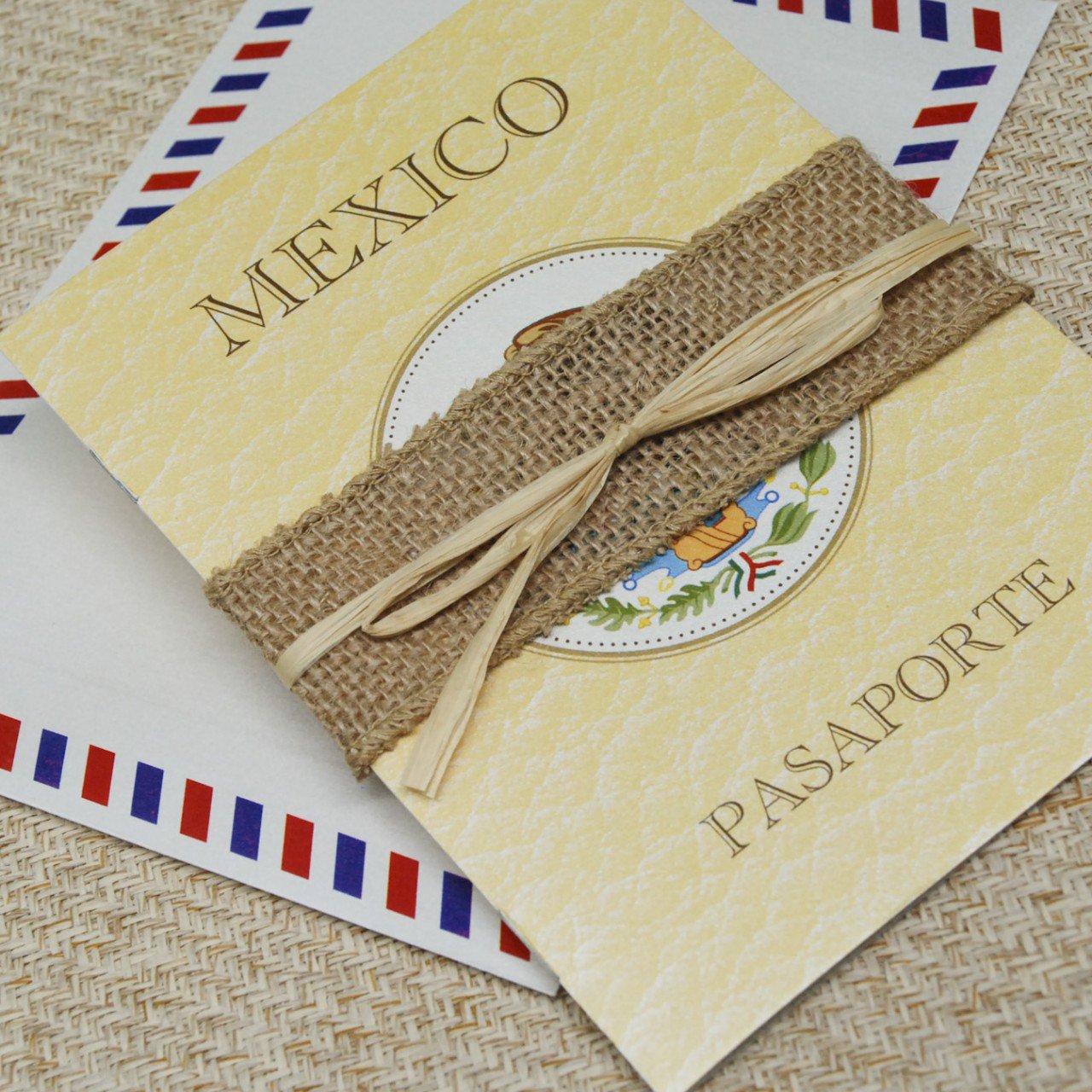 Mexican Passport Wedding Invitations