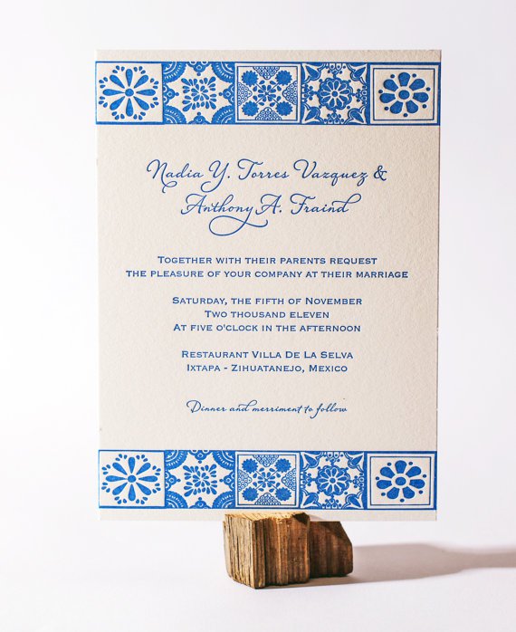 Mexican Wedding Invitations In Spanish
