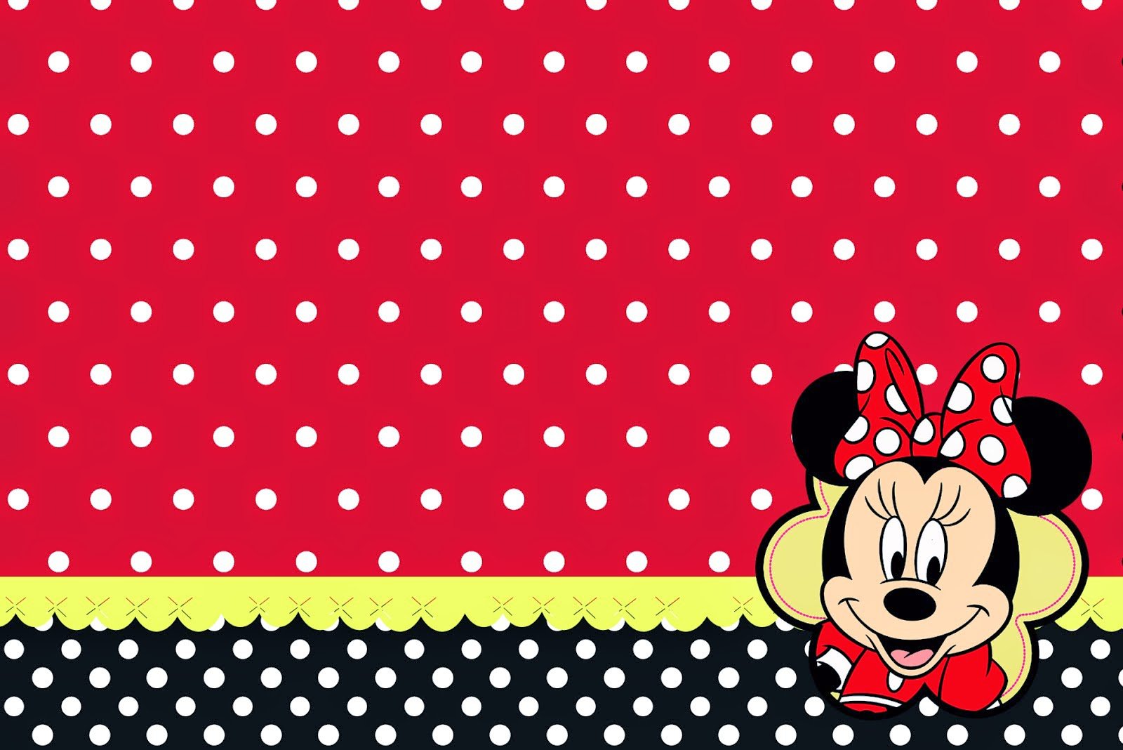 Minnie Mouse Invitation Backgrounds