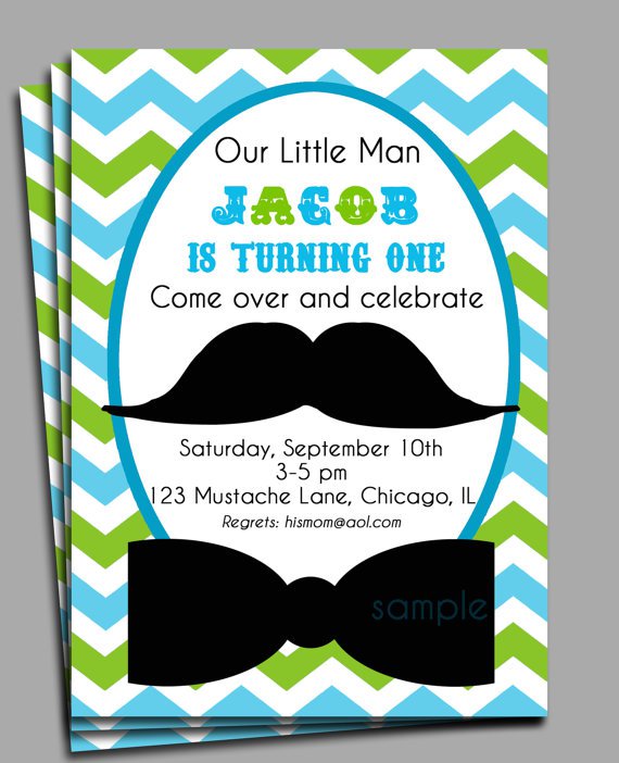 Mustache Baby Shower Invitation Wording
