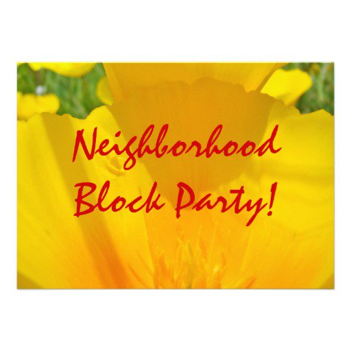 Neighborhood Party Invitation Ideas