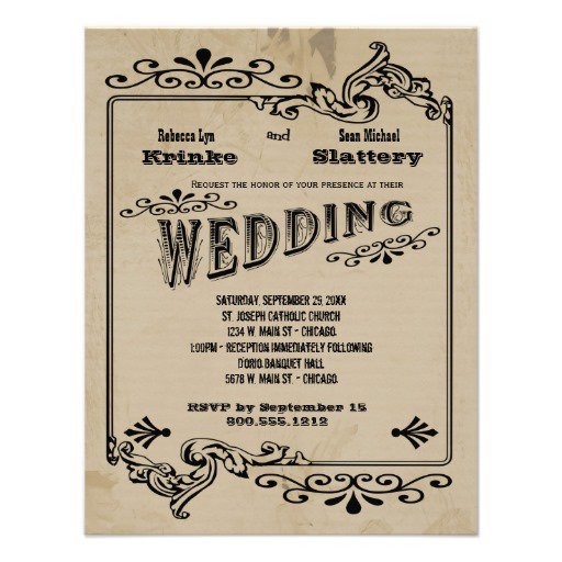 Old West Invitations