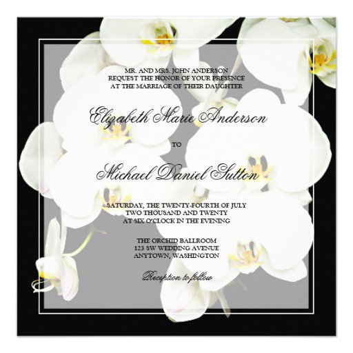 Orchid Wedding Invitations
