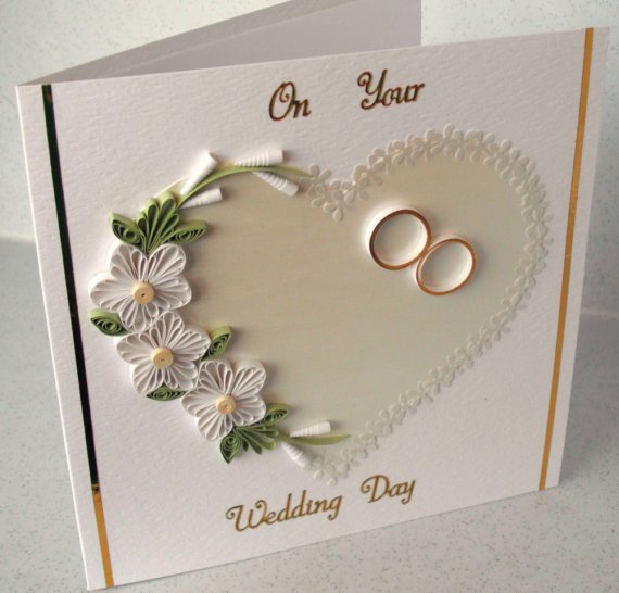 Paper Quilling Wedding Cards