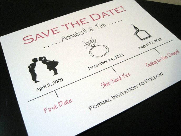 Plain Black And Red Invitations