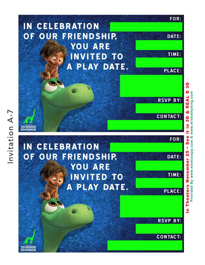 Play Date Party Invitation Templates