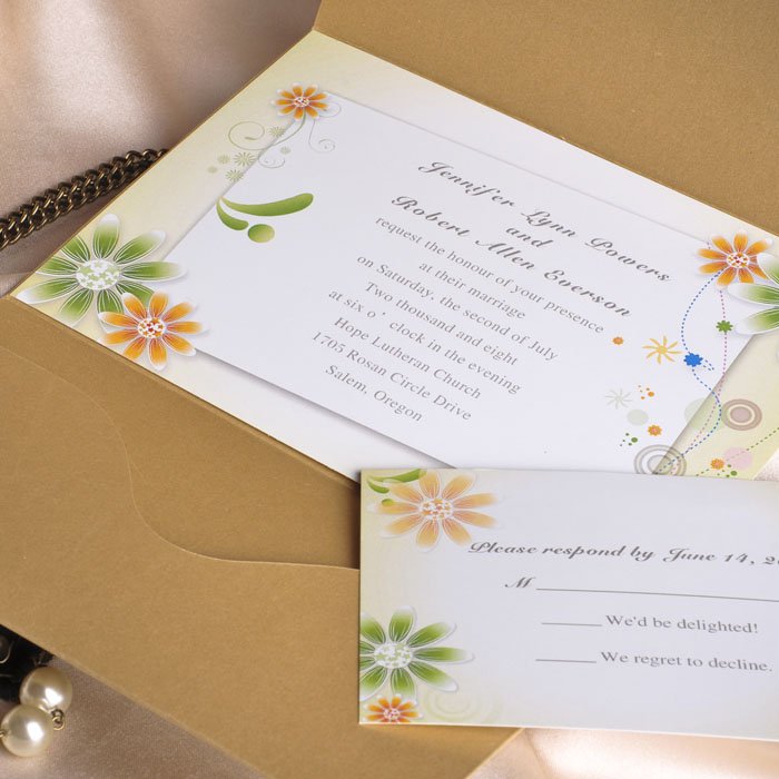 Pocket Invitation Kits For Wedding