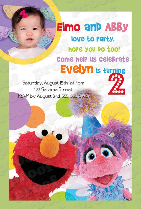 Printable Sesame Street Birthday Invitations
