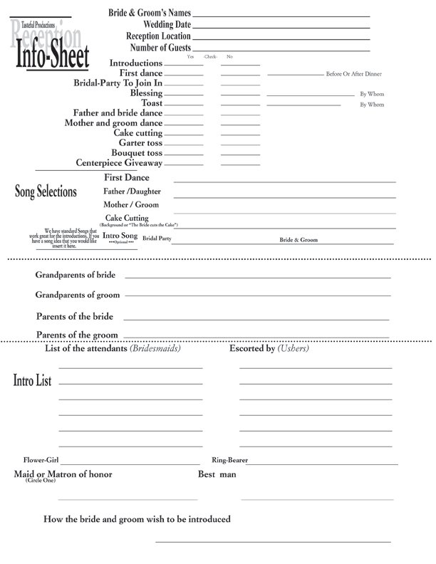 Printable Wedding Planner Forms Invitation Design Blog