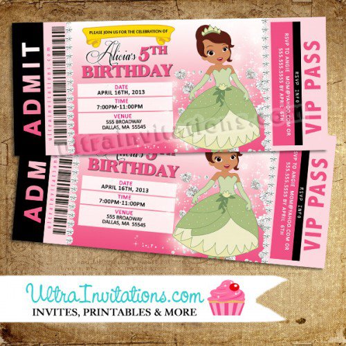 Printables For A Princess And The Frog Baby Shower Invitation
