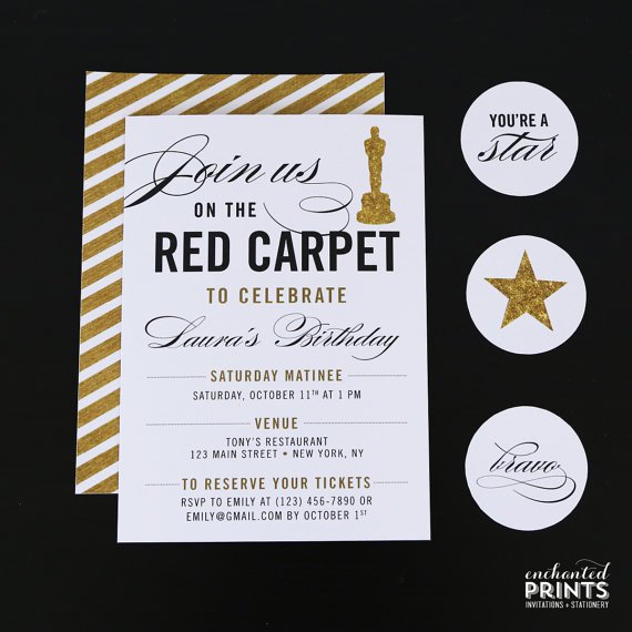 Red Carpet Invitations Free
