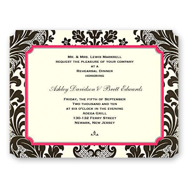 Rehearsal Dinner After Party Invitations