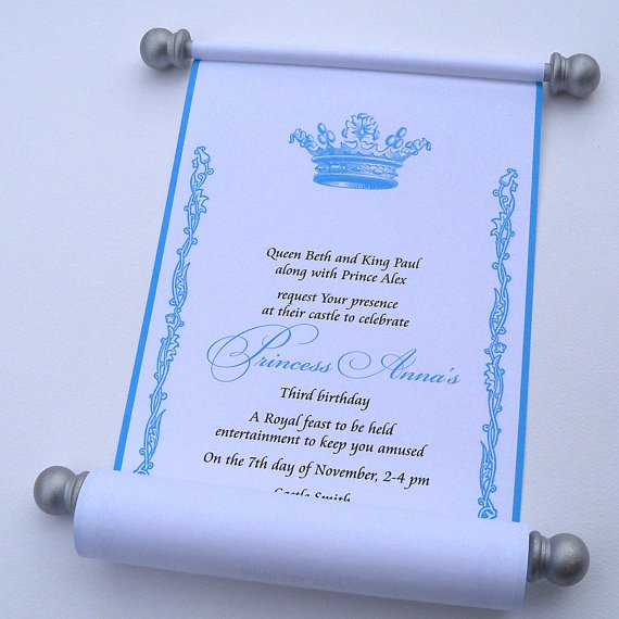 Royal Princess Birthday Invitation Wording