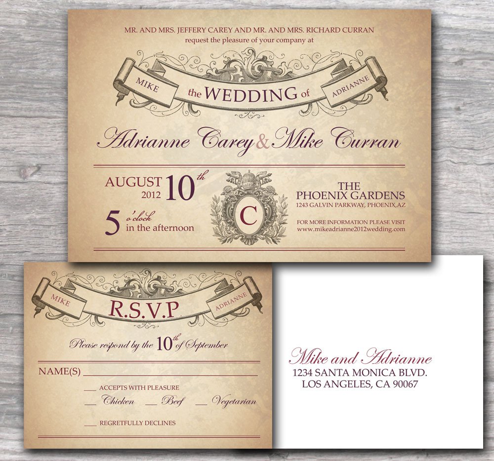 Rustic Wedding Invitation Wording Samples