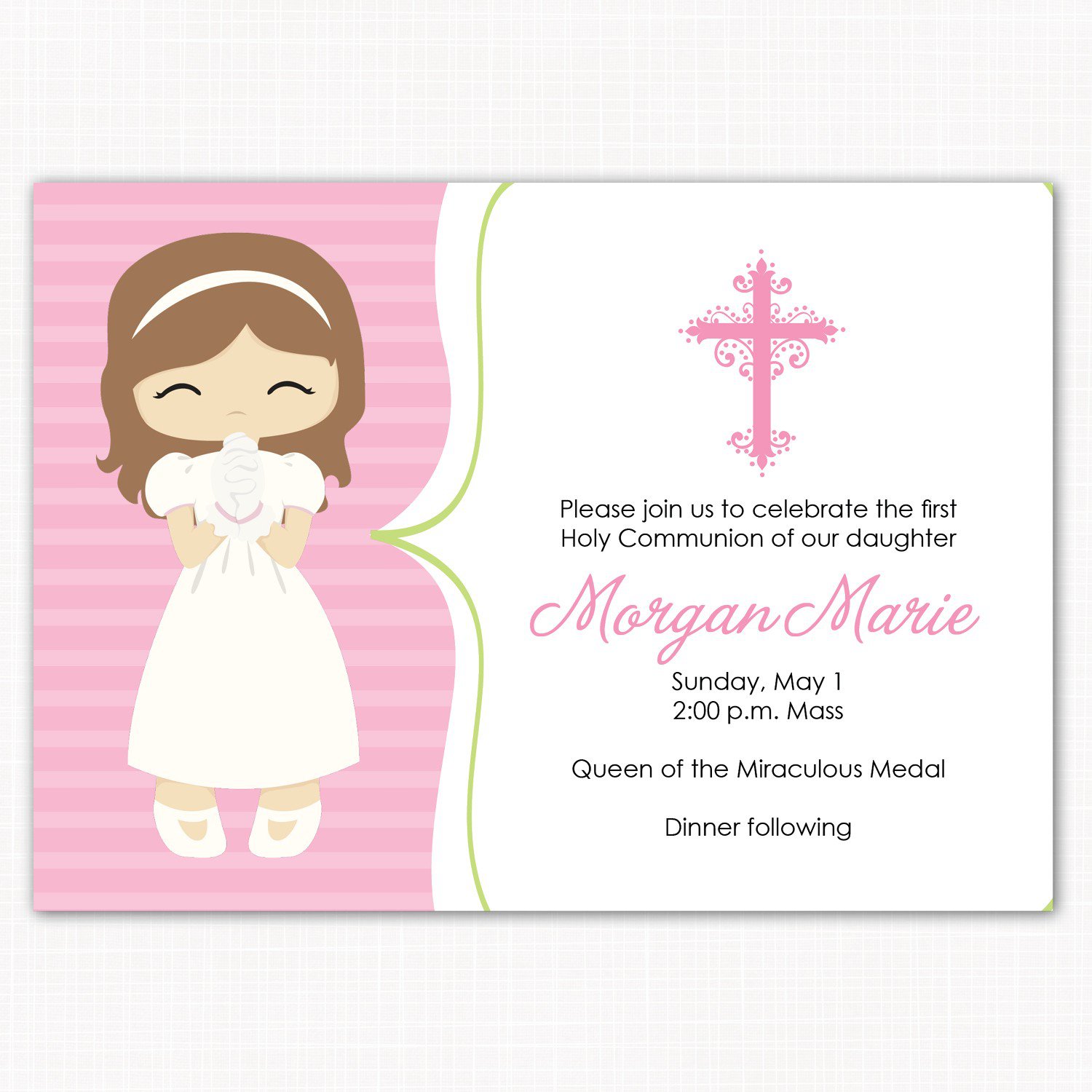 Samples Of First Communion Invitations In Spanish