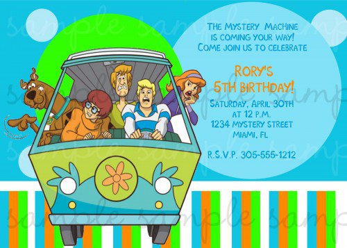 Scooby Doo Party Invitations