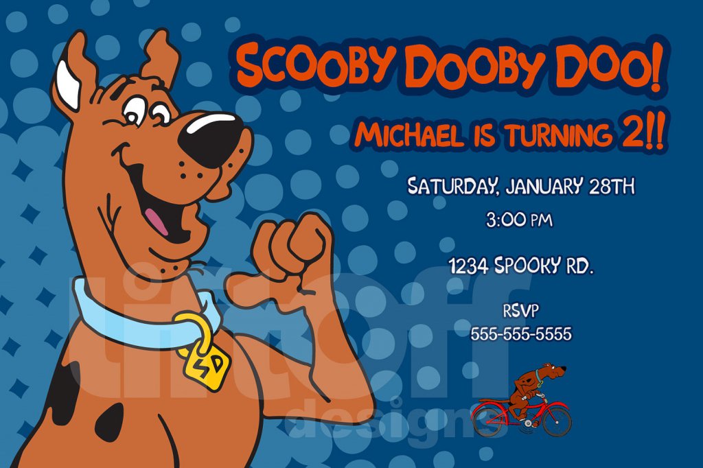 Scooby Doo Party Invitations Printable Free