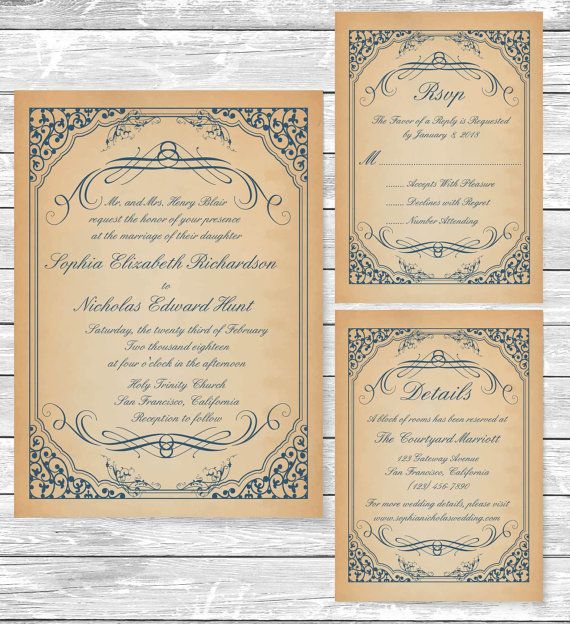 Scroll Wedding Invitation Ideas