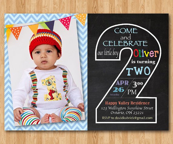 Second Birthday Invitation Wording