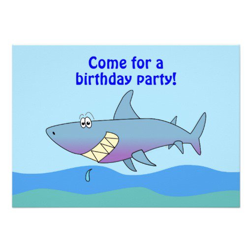 Shark Invitation Template