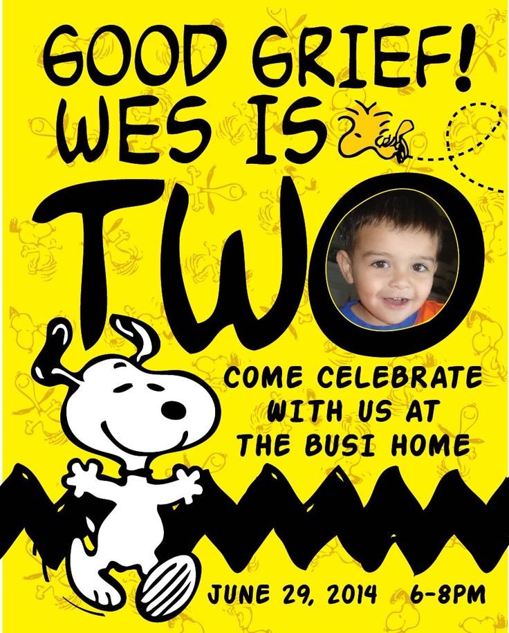 Snoopy Birthday Invitations