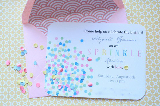Sprinkle Baby Shower Invitations
