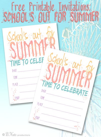 Summer Party Printable Invitations