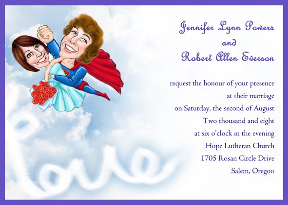 Superman Wedding Invitations Uk