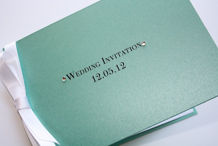 Tiffany Wedding Invitations With Ribbon
