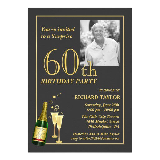 Unique 60th Birthday Invitations