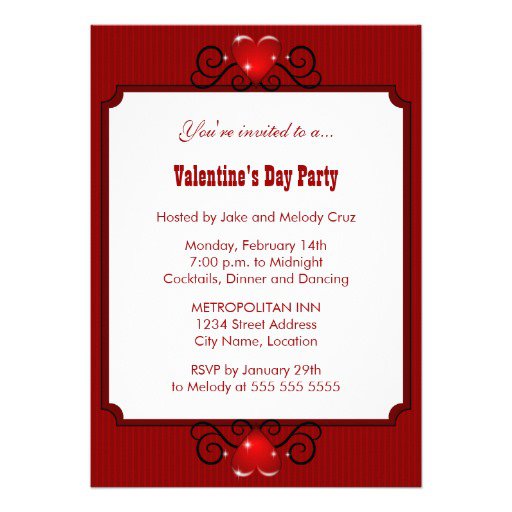 Valentine Dinner Party Invitations